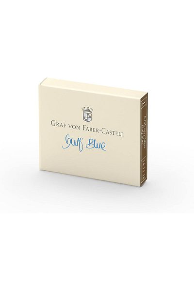 Mu Art Ahşap Mrt Von Faber-Castell Fountain Pen Cartridge 6 Pcs Gulf Blue Art 871301