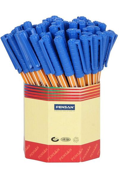 Mu Art Ahşap Mrt 1010 Ballpoint Pen, 60'S, Blue Art 871301