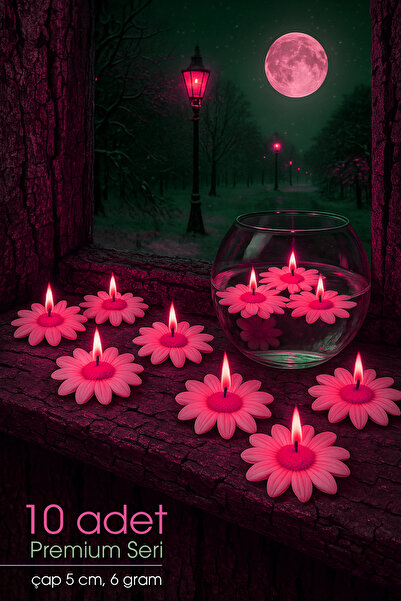 FANTASTİK SANAT ATÖLYESİ 10 Adet Suda Yüzen ve Tealight Olarak Kullanılabilen...