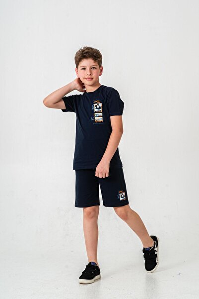 Mışıl Kids Vreme za odmor Štampano Kratke hlače za dečake sa detaljima otisak...