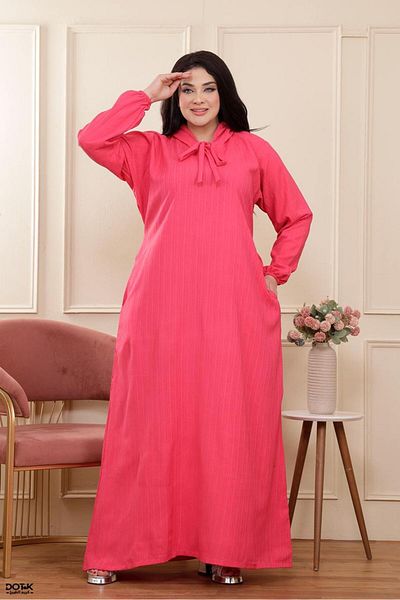 Generies Fresca linen abaya made of light and comfortable linen material with an elegant and modern design, ideal for everyday use.