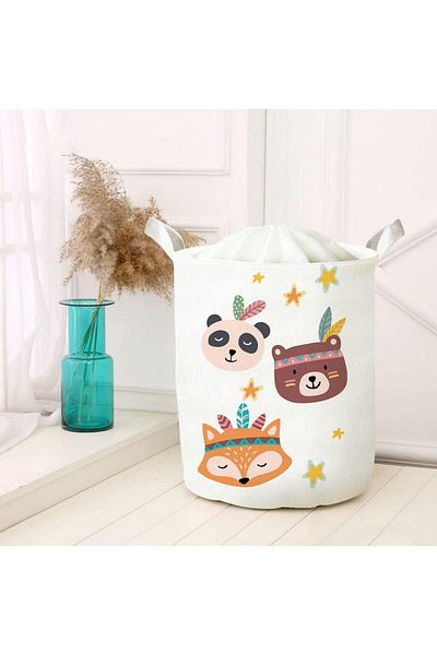 LUXE Purpose Toy Storage Box Dirty Laundry Picnic Basket Folding Organizer Felt Model 0