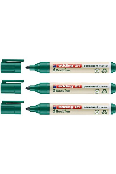 LUXE Ecoline 1.5-3 mm Permanent Marker 21 X Green Lxshp 1055529