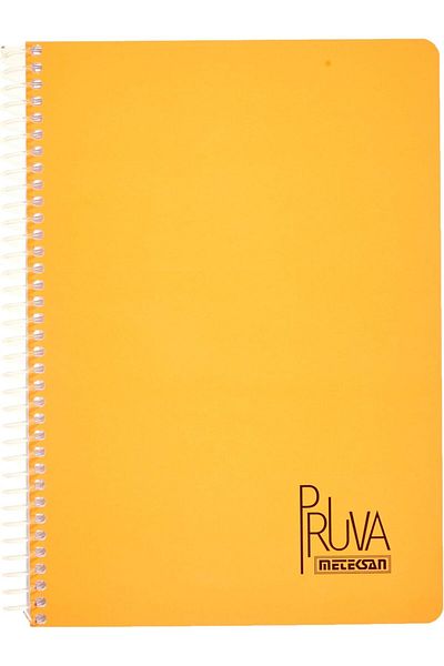 STOREMAX Sbl Pruva A4 Pet Spiral Cardboard Cover Notebook 144 Sheets - Ruled - Orange Sblshp 1064356