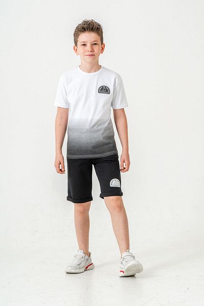 Mışıl Kids Pantaloni scurți pentru băieți Born The Skate Printed - Set de tricou
