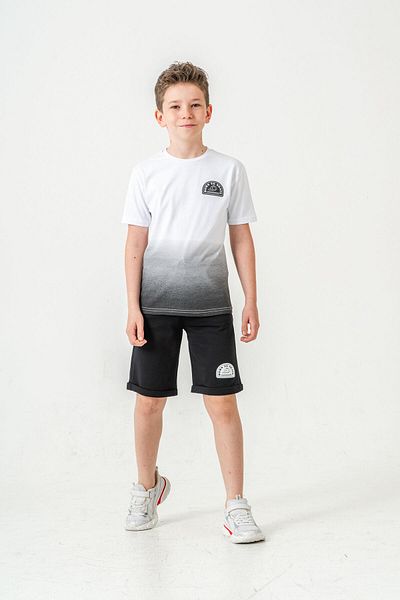 Mışıl Kids Pantaloni scurți pentru băieți Born The Skate Printed - Set de tricou