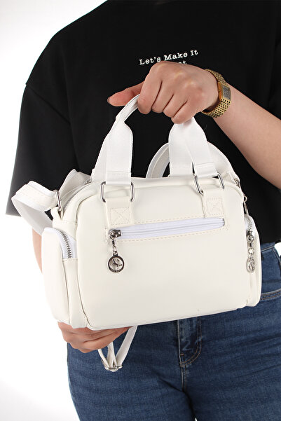 Nas Bag -1160 Dona Γυναικεία Τσάντα ώμου Τσάντα ώμου Τσάντα χιαστί ΛΕΥΚΗ