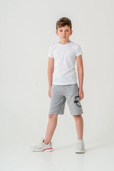 Mışıl Kids Αγόρι σορτς με φερμουάρ Stay Good με στάμπα