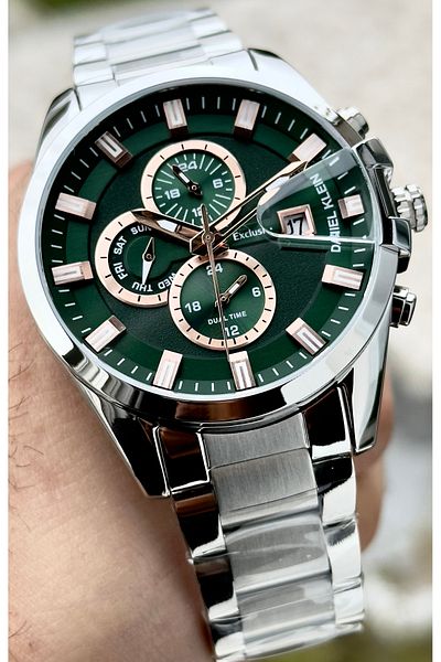 Daniel Klein Premium Men's Wristwatch 3 Atm Waterproof Stainless Steel Band