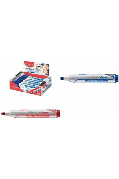 LUXE Dry Erasable Jumbo Felt Tip Pen, Blue Lxshp 1055529