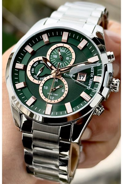 Daniel Klein Premium Men's Wristwatch 3 Atm Waterproof Stainless Steel Band