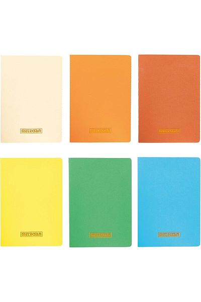 STOREMAX Sbl Notes 9X14 cm Thread Stitched Notebook with Paperboard Cover, 24 Sheets, Pack of 6, Color Sblshp 1064