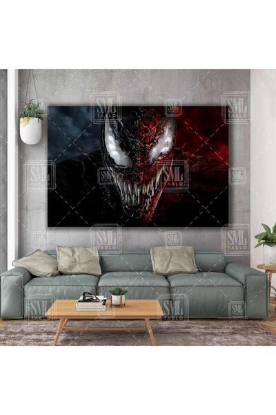 SML TABLO Venom Zehirli Öfke Film Sanat Yaratık Dekor Yatay Kanvas Tablo