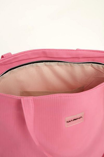 Marina Pink Beach Bag Lined Large Volume Ca2502-5