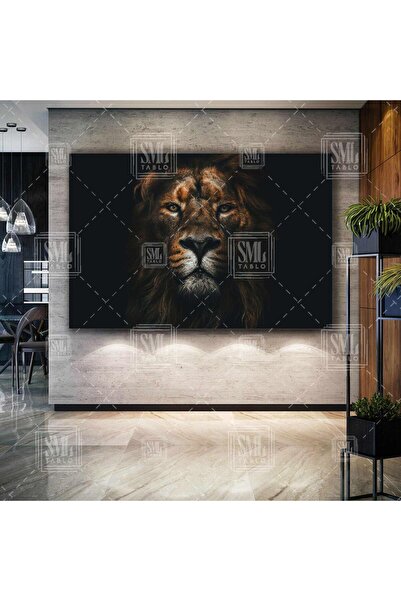 Wild Lion Head African Animal Horizontal Canvas Painting