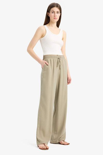 DeFacto New Season Florida Belmando Fabric Palazzo Pants with Pockets High Waist Wide Leg