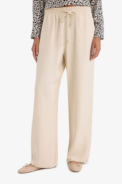 DeFacto New Season Florida Belmando Fabric Palazzo Pants with Pockets High Waist Wide Leg