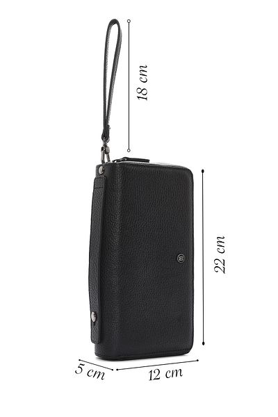 Derimod Men's Black Leather Wallet 000A2D3149Ft