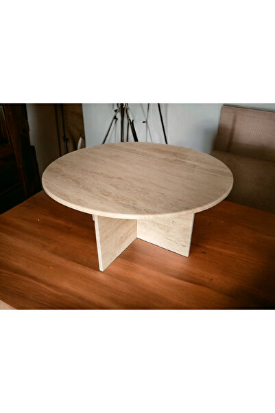 aymersan Traverten Orta Sehpa-light Su Yolu Traverten(100CM)