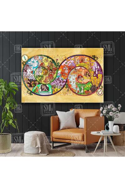 SML TABLO Yüzüklerin Efendisi Long Adventure Minyatür Yatay Kanvas Tablo