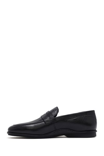 Derimod Men's Black Leather Classic Loafer 25Sfd 620918