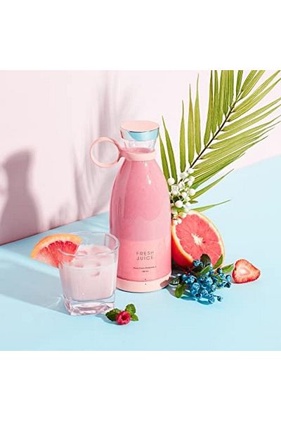 Mu Art Ahşap Portable Blender, Portable Mini Speed Blender 350ml Juicer Cup, Cord