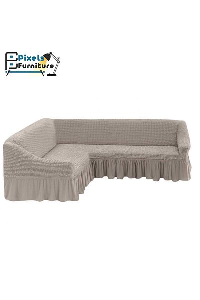 PixelsFurniture Pixel Furniture 5.8m Anti-Wrinkle and Slip-Resistant Corner Sofa Cover