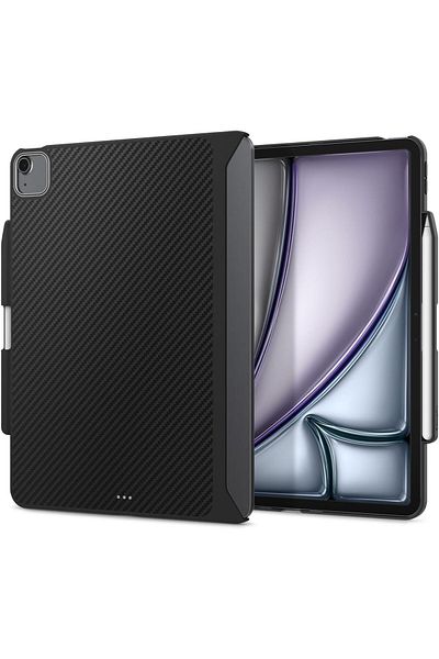STOREMAX حافظة SRT لجهاز iPad Air 13 بوصة M3 (2025) / M2 (2024) Enzo Aramid OneTap حلقة معدنية MagFit أسود - ACS07670