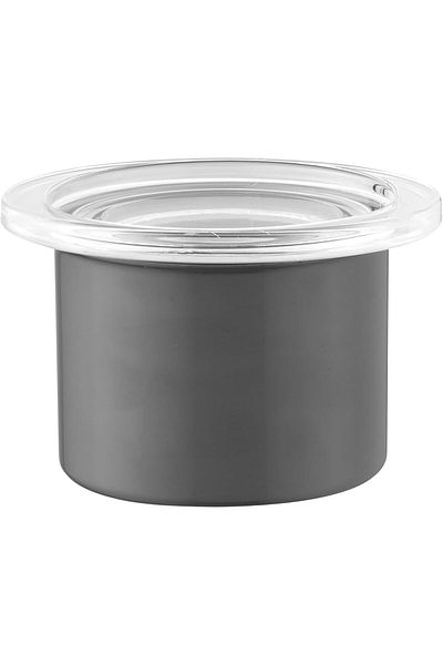 LUXE Eclipse 18/10 Stainless Steel Jar with Spoon and Lid 10X7,5 cm Lxshp 1055529