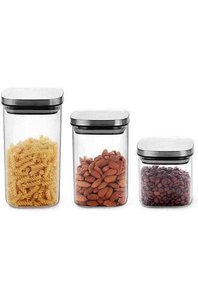 LUXE Square Borosilicate Glass Sealed Vacuum Food and Pulse Storage Container – Airborne Thermisil Kava