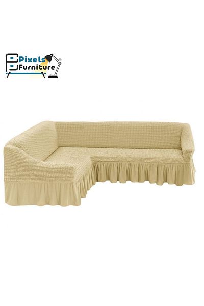 PixelsFurniture Pixel Furniture 5.8m Anti-Wrinkle and Slip-Resistant Corner Sofa Cover