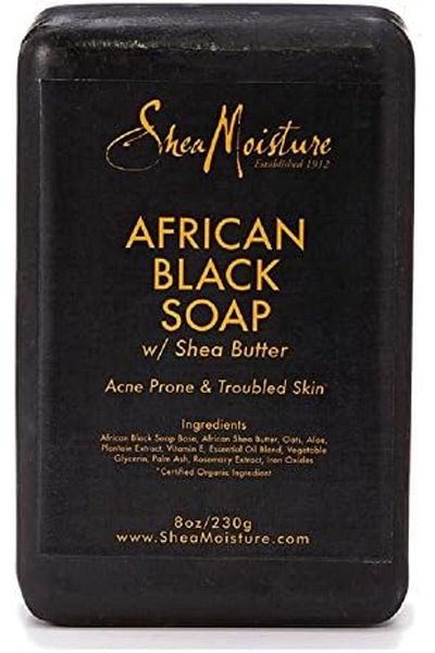 Shea Moisture African Black Soap With Shea Butter Troubled Skin, 8oz