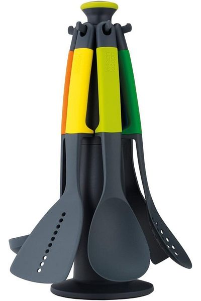Mu Art Ahşap Mrt Joseph 10118 Elevate Carousel Set, 6-Piece Kitchen Utensil Set, Multicolor Art 871301