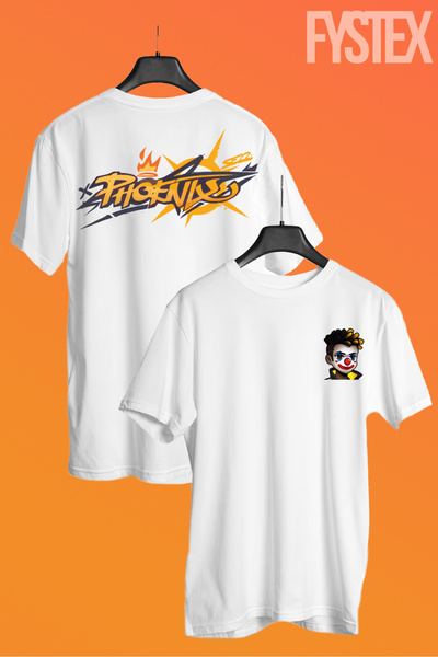 FYSTEX UNISEX - OVERSIZE - ΜΕ ΣΤΑΥΡΩΜΕΝΟ ΣΧΕΔΙΟ - VALORANT T-SHIRT / T-SHIRT - PHOENIX -