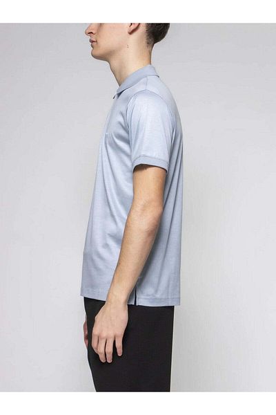 Emporio Armani Ανδρικό μπλουζάκι με κοντό μανίκι με φερμουάρ με κανονική εφαρμογή με γιακά πόλο EM001082 AF10017-U9378