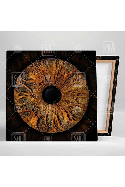 SML TABLO Eye Baby Iris Eye Nuru Macro Shot Τετράγωνος πίνακας σε καμβά