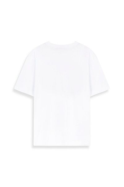 Ltb Basic Slogan Printed Straight Cut Regular White T-Shirt
