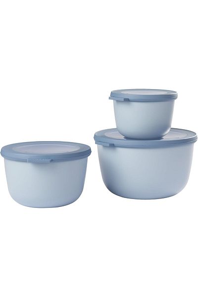 STOREMAX Ezg - Multi-Purpose Cirqula Round 3-Piece Set - Storage Container with Lid - Storage Box, Refrigerat