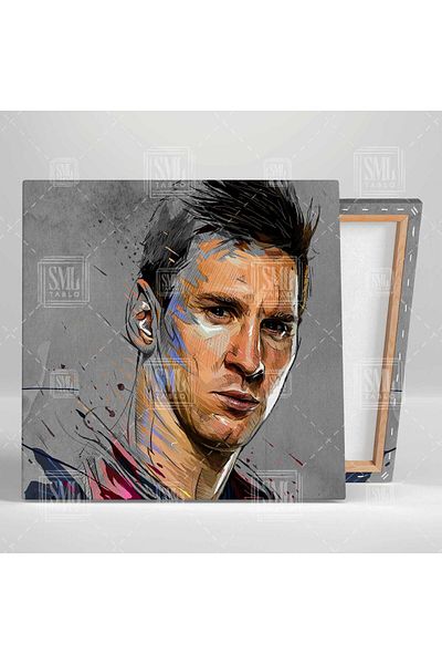 SML TABLO Lionel Messi Αργεντινή Ποδόσφαιρο Τέχνη Σχέδιο Διακόσμηση Τετράγωνος Πίνακας Καμβά