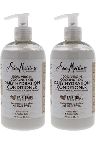 Shea Moisture 100% Virgin Coconut Oil Conditioner 13 Ounce (384Ml) (2 Pack)