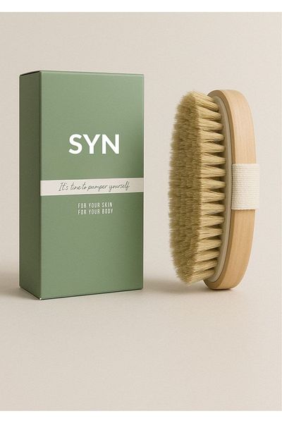 SYN AKSESUAR 100% Natural Horsehair Cellulite Brush - Stretch Mark Healing, Special Box
