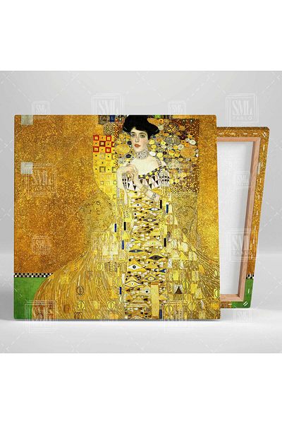 SML TABLO Πορτρέτο του Bauerin Gustav Klimt Painter Art Πολυτελής διακόσμηση Τετράγωνος πίνακας σε καμβά