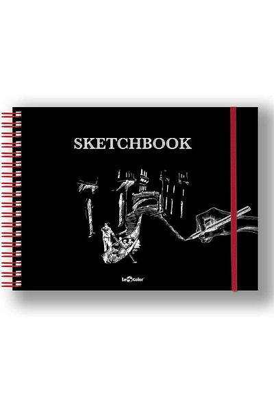 LUXE Color Drawing Sketchbook Spiral 120 Gr. Black Lxshp 1055529