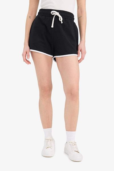 DeFacto New Season Coool Regular Fit Flexible Waisted Lace up Thick Fabric Mini Shorts