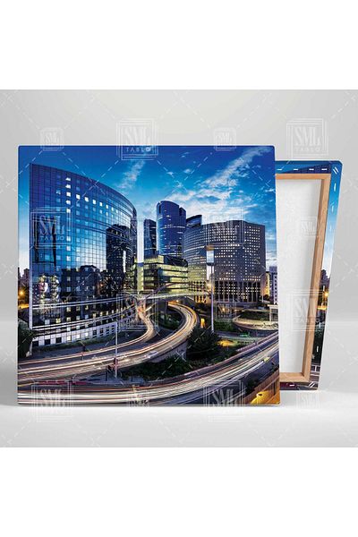 SML TABLO Peisaj urban Imobiliare Imobiliare Agent Imobiliare Pătrat Pictură pe pânză