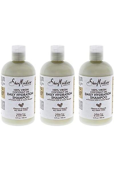 Shea Moisture Shampoo with 100% Raw Coconut Oil Extract by Shea Moisture, 13 oz (384 ml) (Pack of 3)