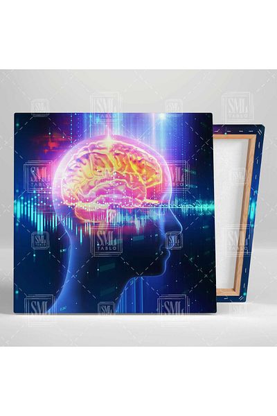 SML TABLO Neurologie Creier și Managementul Informațiilor Neuronei Pictură pe pânză pătrată