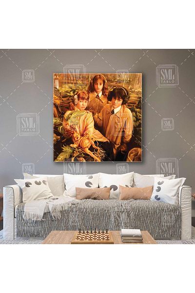 SML TABLO Harry Potter și prietenii Școala de Magie Man Herb Square Canvas Painting