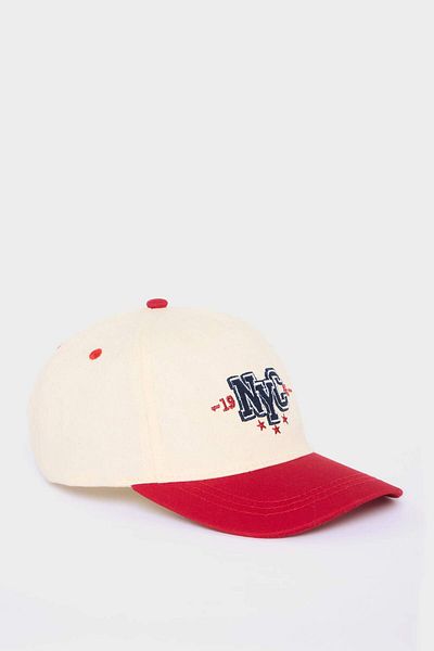 DeFacto Boy's Embroidered Cotton Cap Hat D8398A825Sm