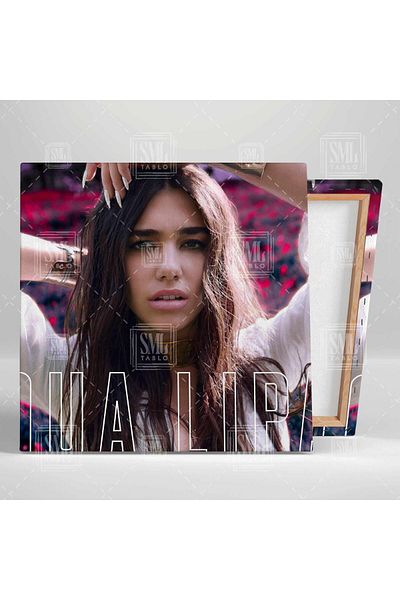 SML TABLO Dua Lipa Music Art Decor Τετράγωνος πίνακας σε καμβά